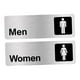 thumbnail image 5 of Señal de identificación de inodoro, placas de puerta, señal de baño para hombres y mujeres, indicador de baño para oficina Co, 5 of 9