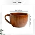 thumbnail image 4 of Wooden Beer Cup, Gifts for Men Women, Vintage Wooden Cup with Handle, Big Capacity Tea Water Classic Wood Drinking Mug, Handmade Coffee Mug for Dad Husband, Camping Outdoor Mug, 4.13x3.14", 4 of 9