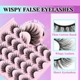 thumbnail image 2 of Lashes Spiky Manga Lashes 14 Pairs Anime False Eyelashes 8D Wispy Eye Lashes Kit with Lash Glue and Lash Tweezers Natural Soft Fake Eyelashes (Cutes), 2 of 14