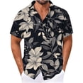 thumbnail image 2 of BVOFAR Men's Big and Tall Hawaiian Shirts Short Sleeve Funny Shirt Cuban Tropical Printed Tops Button Down Summer Beach Blouses Multicolor XXXL, 2 of 5