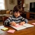 thumbnail image 4 of Self Sticky Notes Bright Color Recyclable Easy to Stick Sticky Pads for Home Notebook Reminder Notes, 4 of 4