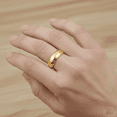 thumbnail image 2 of 10K Solid Yellow Gold 6mm Plain Men's and Women's Wedding Band Ring, 2 of 10