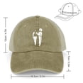 thumbnail image 2 of Ice Arresting Jesus Khaki Hat Adjustable Funny Fashion Unisex Baseball Cap for Men Women, 2 of 7