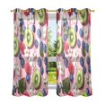 thumbnail image 6 of Yayeee Window Curtains Set of 2 for Living Room Light Filtering 63"x42", Pink Kiwi, 6 of 7
