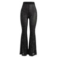 thumbnail image 1 of Vintage light and thin mesh perspective long pants, vintage makeup pants, 1 of 5