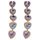 thumbnail image 5 of Sonducket 1 par de pendientes de estilo sencillo para mujer, pendientes de tuerca, joyería para oreja, tamaño 28, corazón Type2 NO2, 5 of 6