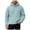 Hoodies12-Light Blue, variant on COMVALUE Men Solid Color Pullover Hoodie Soft Fuzzy Plush Fabric Long Sleeve Loose Fit Casual Hooded Sweatshirt for Everyday Outfits
