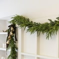 thumbnail image 3 of Guvpev 9FT Christmas Norfolk Pine Garland, Real Touch Artificial Cedar Pine Needles Greenery Garland for Mantel, Table, Stairs, TV Cabinet, Winter, Holiday, Indoor Outdoor Christmas Decorations, 3 of 8