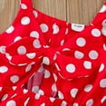 thumbnail image 4 of Fesfesfes Baby Clothing Toddler Girls Sleeveless Polka Dot Bow Shirt Shorts 2pc Outfit Set, 4 of 9