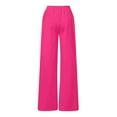 thumbnail image 4 of Pants for Girls Back To School Clothes for Teen Girls Girl's Bowknot Baggy Sweatpants Lightweight Straight Leg Athletic Pants With Pockets, 4 of 6