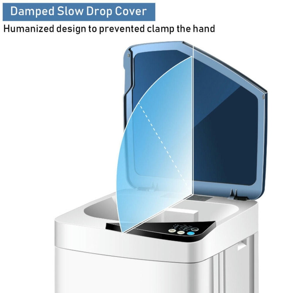 GVN Washer, Washing Machine,Laundry Machines,Full-Automatic Washing Machine with Built-in Barrel Light-Blue