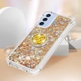 thumbnail image 5 of Case for Samsung Galaxy A15 5G, Galaxy A15 5G Liquid Case Glitter Clear TPU Cute Love Moving Quicksand Sparkle Phone Case with Stand Liquid Shockproof Cover for Samsung Galaxy A15 5G Gold YBZ, 5 of 14