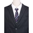 thumbnail image 4 of Corbata de rayas preatadas para hombres INSPIRE CHIC para el Día del Padre, cuello ajustable elástico, corbatas fáciles para uniforme universitario, azul oscuro, talla única, 4 of 4