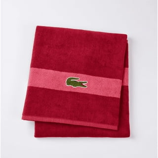  Lacoste Heritage Supima Cotton Bath Sheet, Croc Green, 35 x  70 : Clothing, Shoes & Jewelry