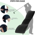 thumbnail image 4 of Golf Swing Trainer Golf Swing Arm Band Training Aid Motion Posture Correction Belt for Golf Beginner Wrist Hinge Swing Trainer Smooth Swing Correcting Tools Unisex, Black, 4 of 6