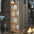 thumbnail image 3 of Rev-A-Shelf Pullout Wall Filler Cabinet Wooden Organizer, 39" Hgt, 432-WF39-6C, 3 of 9