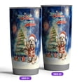 thumbnail image 2 of Merry Christmas and Happy New Year Santa Cocker Spaniel Holiday Xmas Winter 20oz Stainless Steel Tumbler Insulated Cup with Lid Cockers Dog Lover Gifts - 00024, 2 of 5