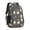 Pug Gray Pattern, variant on Dog Paw Print Black Pattern Backpack for School, Cute School Bag with Adjustable Shoulder Straps and Padded Back, 16.9"x12.6"x5.9"