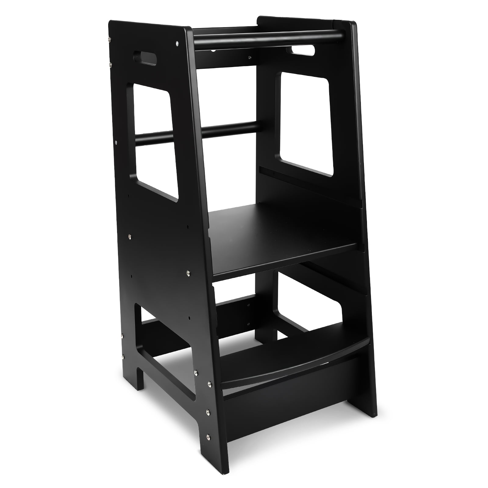 Kids Standing Kitchen Counter Step Stool, Adjustable Height Learning Stool,Helper