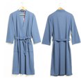 thumbnail image 3 of Women Water Absorption Bath Robe Solid Waffle Robe Solid Bathrobe Spa Bath Robe Waffle Bathrobe Spa Home Dress Nightgown, 3 of 9