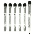 thumbnail image 1 of Uxcell Magnetic Whiteboard Pen, 1-2mm Fine Tip Dry Erase Black Markers, 6Pcs, 1 of 6
