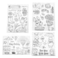 thumbnail image 4 of DIY Transparent Stamps, 4 Pcs Recycled TPR Material Clear Stamps  For Scrapbooks, 4 of 8