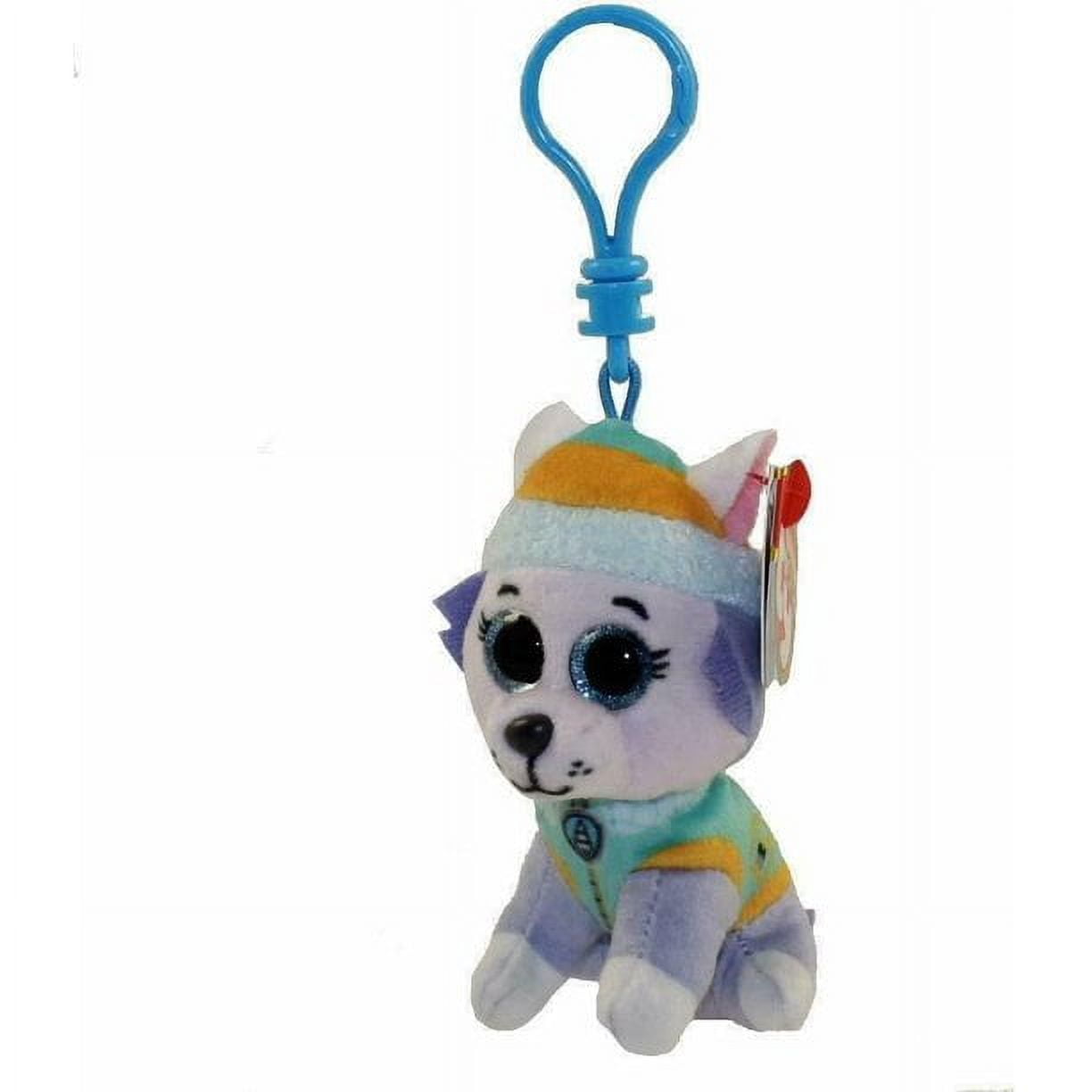 TY Beanie Boos - Paw Patrol - (EVEREST the Dog 6 and EVEREST Key Clip) 2  Piece Set Plush