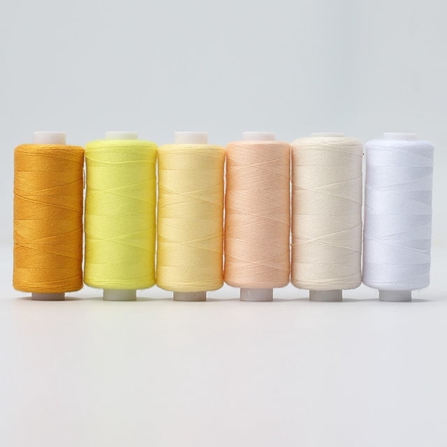 BUYISI 6/12Pcs/Set Multiolour Polyester Machine Embroidery Sewing Threads Hand Sewing Thread Craft Sewing Supplies C