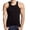 #01-Black, variant on Men's Cotton Undershirts Tank Tops Sleeveless Plain Summer Vest Athletic wear, Square Cut Muscle Rib A-Shirts Sizes L to 5XL