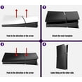 thumbnail image 5 of Digital Edition Cover Plates for PS5 Slim Console, Shell Panels Compatible with Playstation 5 Slim Accessories Protective Replacement Faceplate (Carbon Fiber), 5 of 8