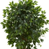 Nearly Natural 5.5' Ficus Artificial Tree - Walmart.com