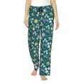 thumbnail image 2 of Goofa Floral Printed Soft Pajama Pants for Women, Wide Leg Comfy Casual Lounge Yoga Pants-X-Large, 2 of 9