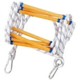 thumbnail image 1 of Rope Ladder, Fire Escape ladder 5M Flame Resistant Fire Ladder Safety Ladders with Hooks, 1 of 5