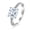 platinum, variant on 14K Yellow Gold 1 Carat LAB GROWN DIAMOND Classic Side Stone Pave Set Princess Cut Diamond Engagement Ring (G-H Color VS2-SI1 Clarity 0.75 Ct Center)