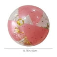 thumbnail image 3 of Qonioi Semi-Transparent Beach Balls, 40cm Glitter Inflatable PVC Water Toys, Multi-Color Floating Balls for Outdoor Sports Games, 3 of 7