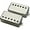 Brushed Chrome, variant on EMG Dual Mode F-57TW/66TW Dual Pickup Set, Floyd Spaced Black