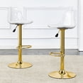 thumbnail image 1 of Noble House 2-Piece Adjustable Bar Stools Set,360°Swivel,Gold, 1 of 10