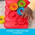 thumbnail image 5 of Fisher-Price Drop Through Rock-a-Stack Baby & Toddler Developmental Activity Toy, 5 Coins, 5 of 6