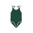 thumbnail image 4 of Miaoju Girls Swimsuit One Piece Size 8 Sheer Mesh Tankini Set Quick Dry Solid Color Girls Bathing Suit Girls' Swimwear with Print Shorts with Mesh Cover Ups, 4 of 4