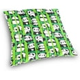 thumbnail image 3 of Pandas in Bamboo Forest Velvet Plush Throw Pillow Cushion Case Cover - 20" x 20" - Invisible Zipper Home Decor Floral for Couch Sofa No Pillow Insert, 3 of 5