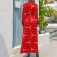 thumbnail image 3 of Vestido largo con diseño de degradado geométrico retro 918, vestidos largos para mujer, vestido sexy para mujer, vestido femenino, falda para mujer, 3 of 5