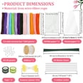 thumbnail image 2 of DIY Flower Craft Kit 800Pcs 13 Color Chenille Stem with 50 Stem Glue Stick Floral Tape Stamen Bead Ribbon Wrapping Paper and Tutorial Handmade Bouquet Making Supplies for Beginner, 2 of 11