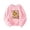 Pink, variant on Toddler Sweatshirts for Girls Trendy Cute Kids 100Th Day Of School Crewneck Printed Long Sleeve Loose Fall Fashion Outfits Size 3-4T