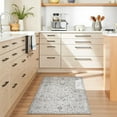 thumbnail image 4 of Area Rug x Vintage Rug Indoor Washable Rug Retro Accent Rug Distressed Carpet Multi Floral Print Country Boho Rug Non Slip Kitchen Bedroom Living Room Dining Room Office, 4 of 8