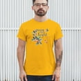 thumbnail image 3 of Tee Hunt Merry and Bright Cute Christmas T-Shirt Jolly Santa Xmas Men's Tee, Yellow, 5X-Large, 3 of 5