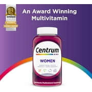 Centrum Multivitamin for Women, Multivitamin/Multimineral Supplement with Iron, Vitamin D3, B Vitamins and Antioxidant Vitamins C and E, Gluten Free, Non-GMO Ingredients - 250 Count