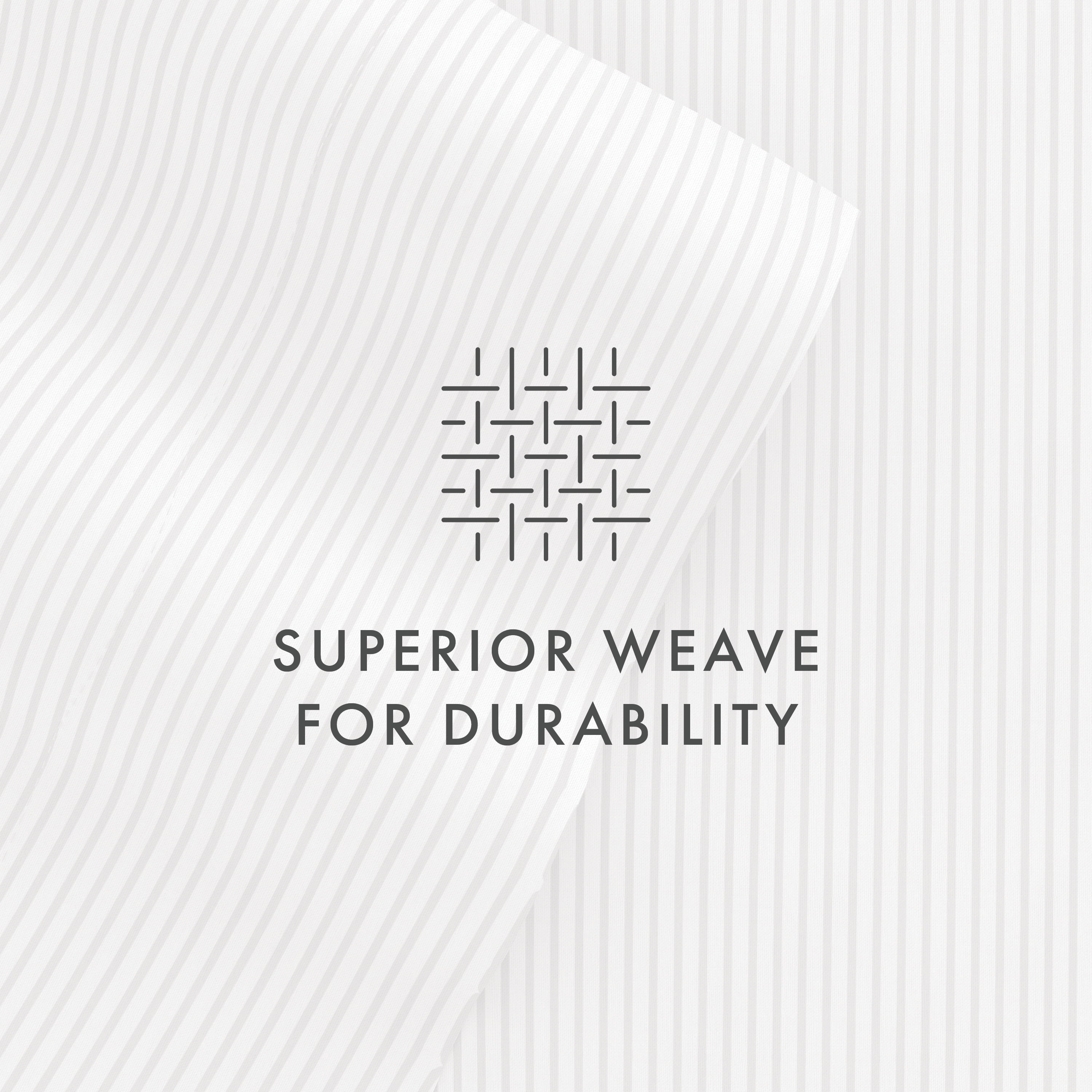 Noble Linens 4 Piece Pattern Microfiber Bed Sheets Set, Light Gray Pinstriped, King