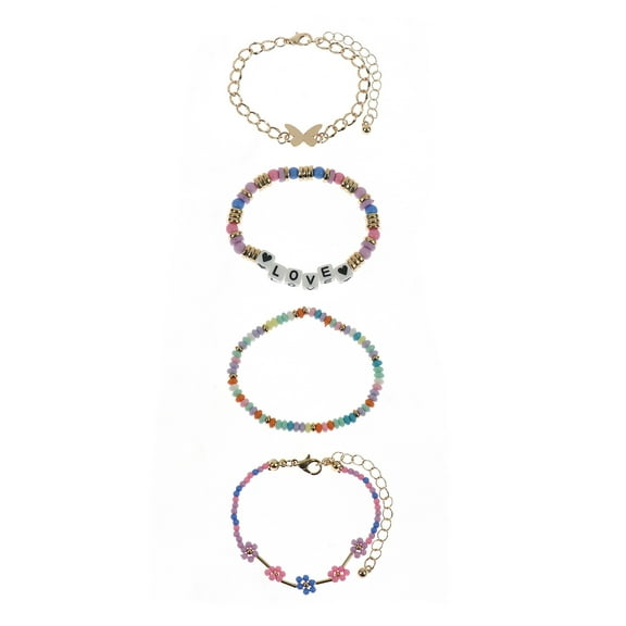 Wonder Nation Love 4 Pack Bracelet Set
