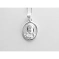 thumbnail image 2 of Silver Sacred Heart Oval Necklace 18-inch, 2 of 4