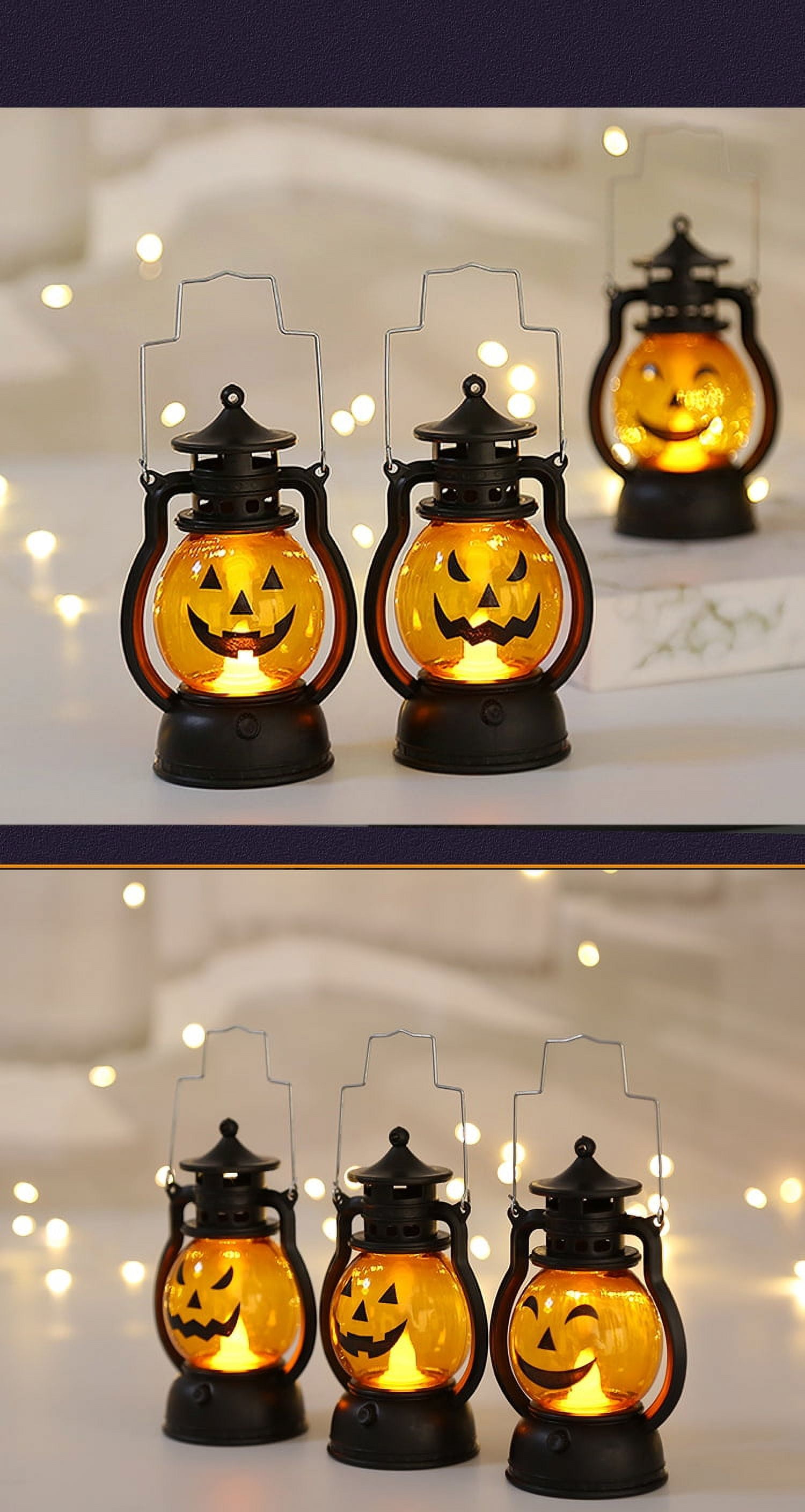 Dropship Vintage LED Halloween Candle Lantern Halloween Lantern